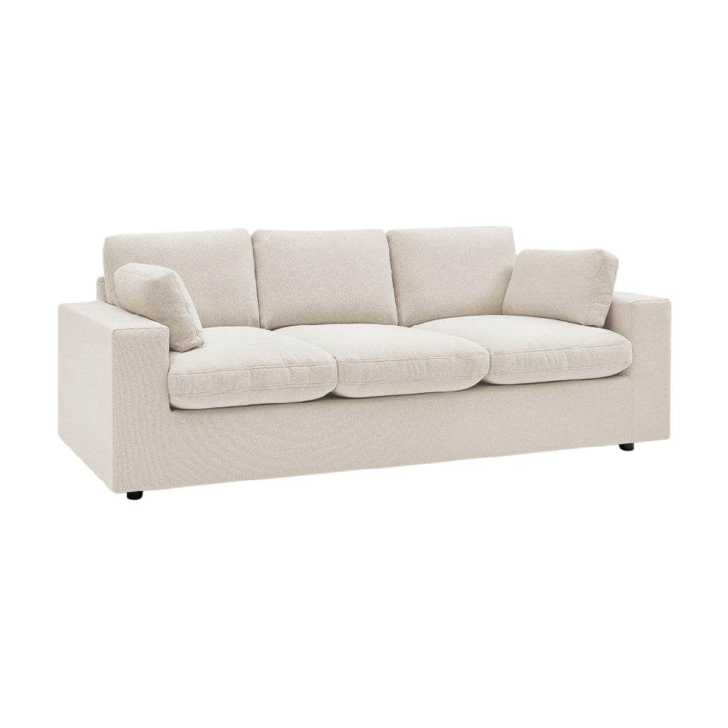 **Minimalistisches Beiges Sofa mit Komfortkissen**