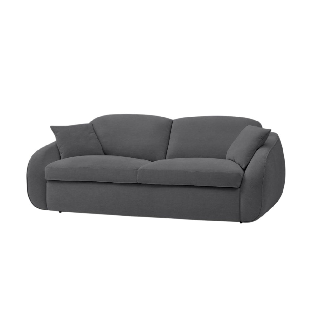 **Elegantes graues Sofa mit großzügigem Sitzkomfort und modernem Design**